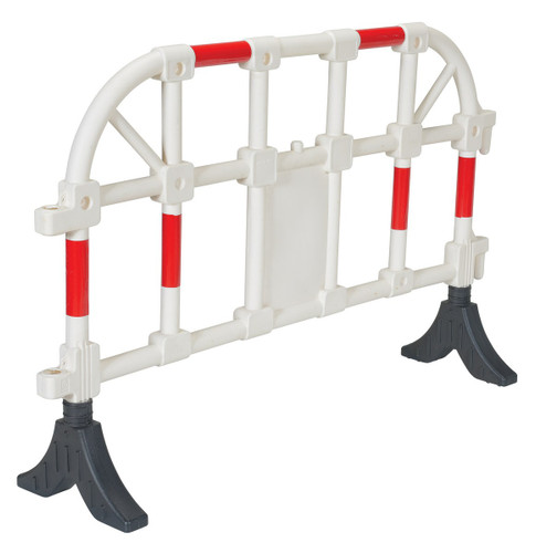 Vestil Plastic Interlocking Barrier - 15-1/2 In. x 64 In. x 40 In. - White