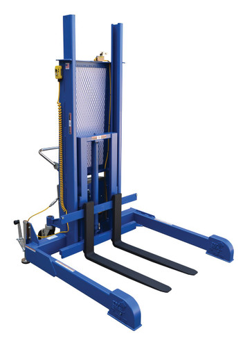 Vestil Steel Pallet Master/Server Stacker - 115 Volt AC Powered 60 In. Raised Height 4,000 lb - Blue