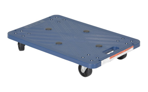 Vestil Polyethylene Dolly - 23-1/2 In. x 15-5/8 In. x 4-7/16 In. 220 lb - Blue