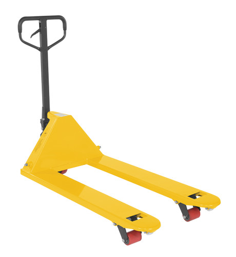 Vestil Steel Full Featured Pallet Truck - 27 In. x 48 In. 5500 lb - Yellow