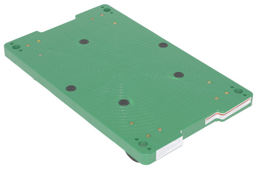 Vestil Polyethylene Dolly - 30 In. x 18 In. x 6-5/16 In. 500 lb - Green