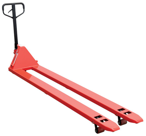 Vestil Steel Low Profile Pallet Truck - 112 In. x 20-5/8 In. x 48 In. 4000 lb - Red
