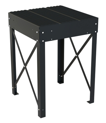 Vestil Steel Personnel Work Platform - 60 In. Tall 36 In. x 36 In. - Black