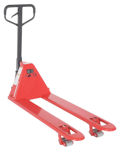 Vestil Steel Low Profile Pallet Truck - 21 In. x 48 In. 4,000 lb - Red