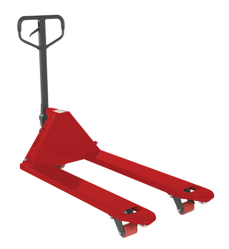 Vestil Steel Full Featured Pallet Truck - 27 In. x 48 In. 5500 lb - Red