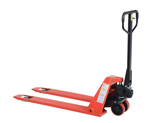 Vestil Steel Super Low Pallet Truck - 60 In. x 21 In. x 44 In. 2200 lb - Red