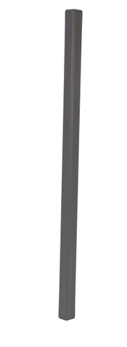 Vestil PVC Plastic Corner Protector with Aluminum Insert - 2 In. x 2 In. x 48 In. 90 Degree - Gray