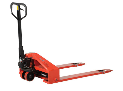 Vestil Steel Super Low Pallet Truck - 63-1/2 In. x 33 In. x 44 In. 2200 lb - Red