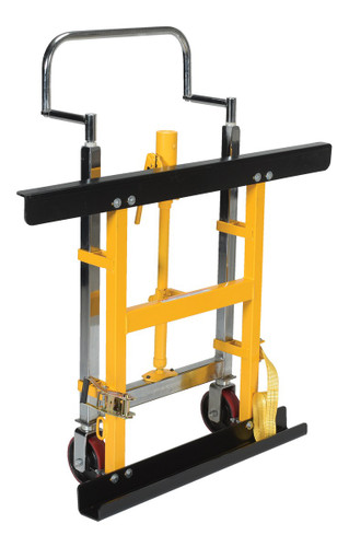 Vestil Steel Pallet Rack Lifting Dolly - 10 In. x 46 In. x 49-1/4 In. 750 lb - Yellow