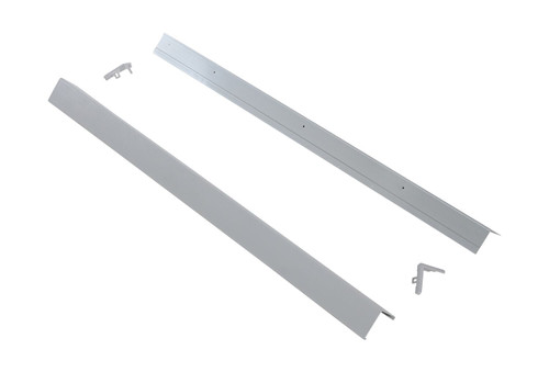 Vestil PVC Plastic Corner Protector with Aluminum Insert - 3 In. x 3 In. x 48 In. 90 Degree - Gray