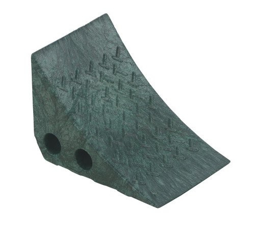 Vestil Recycled Polypropylene Plastic Wheel Chock - 10-1/4 In. x 7-1/2 In. x 7-1/2 In. - Green