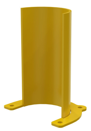 Vestil Steel Rounded Rack Guard - 12 In. x 9.25 In. x 6.5 In. - Yellow