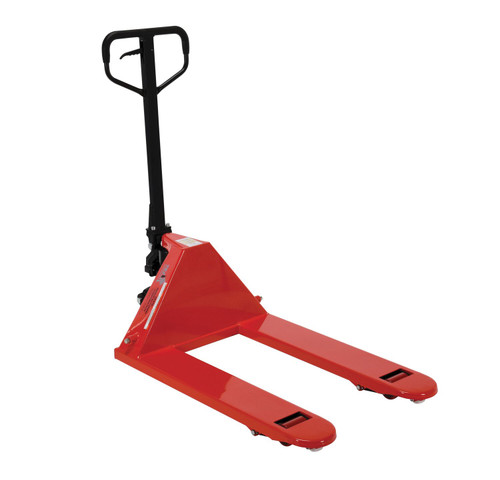 Vestil Steel Full Featured Pallet Truck - 49-1/2 In. x 27 In. x 48-1/2 In. 5500 lb - Red
