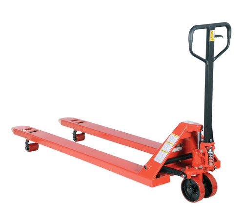 Vestil Steel Full Featured Pallet Truck - 84 In. x 27 In. x 48 In. 4000 lb - Red
