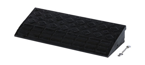 Vestil Heavy Duty Rubber Corner Ramp Rectangular - 9-11/16 In. x 23-5/8 In. x 3-5/8 In. 4000 lb - Black