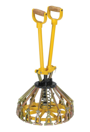 Vestil Steel Pail Lid Closing Tool for - 5 Gallon Pail - Yellow