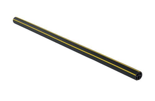 Vestil Rubber PVC Edge Guard - 3/8 In. x 3/4 In. Slot Black / - Yellow