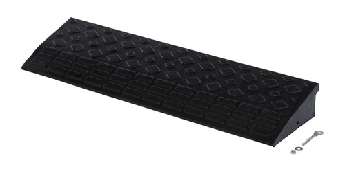 Vestil Heavy Duty Rubber Corner Ramp Rectangular - 9-11/16 In. x 35-3/8 In. x 3-5/8 In. 4000 lb - Black