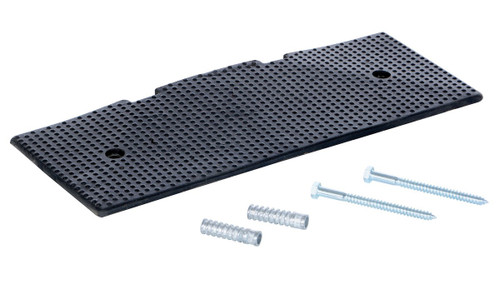 Vestil Rubber Female End Cap Concrete Hardware - 8-7/8 In. x 23-1/2 In. x 1-5/8 In. 40000 lb - Black