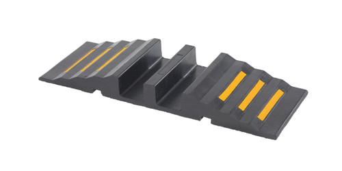Vestil Molded Rubber Hose/Cable Crossover Bridge - 32-5/8 In. x 12 In. x 3-1/2 In. 2400 lb - Black