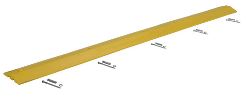 Vestil Plastic Speed Bump Concrete Hardware - 106 In. x 10 In. x 2 In. - Yellow