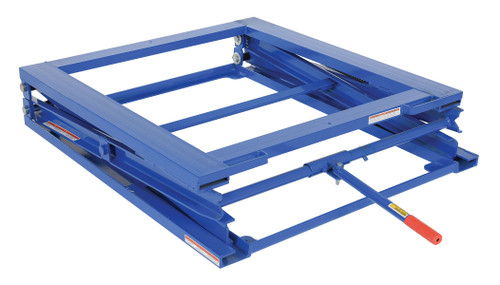 Vestil Steel Adjustable Pallet Stand - 45-3/4 In. x 40-1/2 In. x 9 In. 5000 lb - Blue