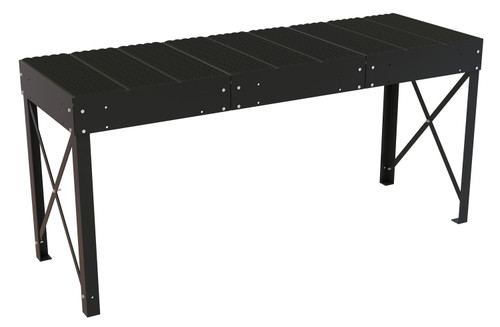 Vestil Steel Personnel Work Platform - 30 In. Tall 36 In. x 108 In. - Black