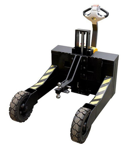 Vestil Steel Rough Terrain Electric Pallet Truck Double Ball Hitch Attachment - Black