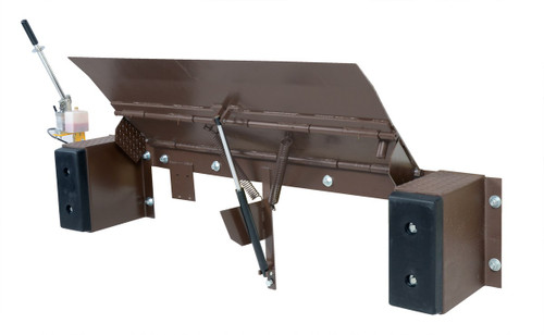 Vestil Steel Hand Pump Edge-O-Dock Leveler - 72 In. Ramp Width x 29 In. Ramp Length 20,000 lb - Brown