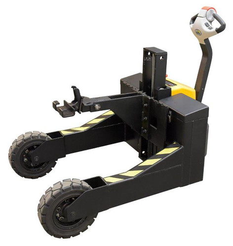 Vestil Steel Rough Terrain Electric Pallet Truck Manual Locking Hitch Attachment - Black