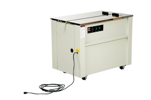 Vestil Steel Semi-Automatic Strapping Machine - 23 In. x 35-1/2 In. x 30 In. Cream