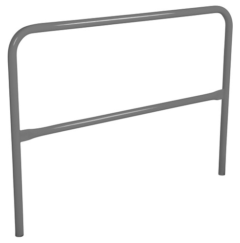Vestil Steel Safety Railing - 5 Ft. Length - Gray Semi Gloss