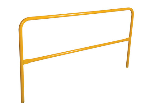 Vestil Steel Safety Railing - 7 Ft. Length - Yellow