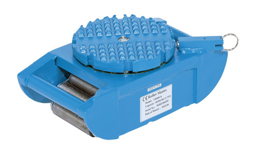 Vestil Steel Machine Roller - 8,250 lb - Blue