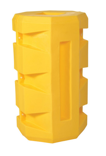Vestil UV Protected Polyethylene Column Protector - 8 In. Square 7,000 lb - Yellow