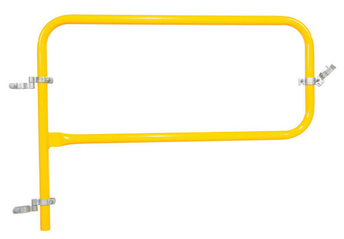 Vestil Steel Pipe Safety Railing Gate-P Shaped - 48 In. x 36 In. - Yellow