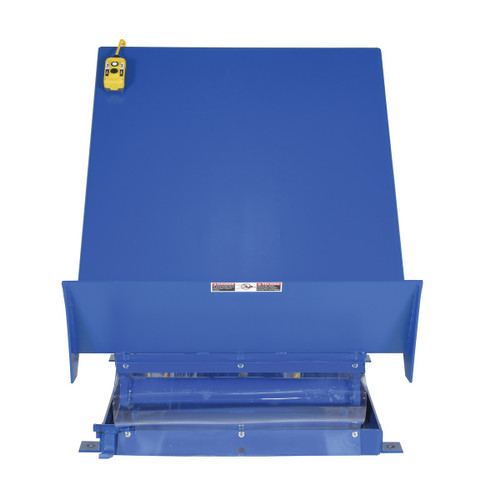 Vestil Steel Lift Table - 54 In. x 48 In. AC Powered 230 Volt 3 Phase 2,000 lb - Blue
