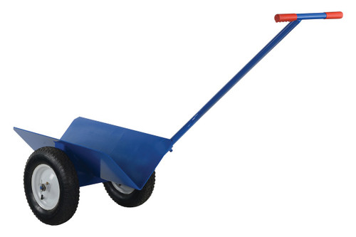 Vestil Steel V-Groove Pipe Mover with Pneumatic Wheels - 600 lb - Blue