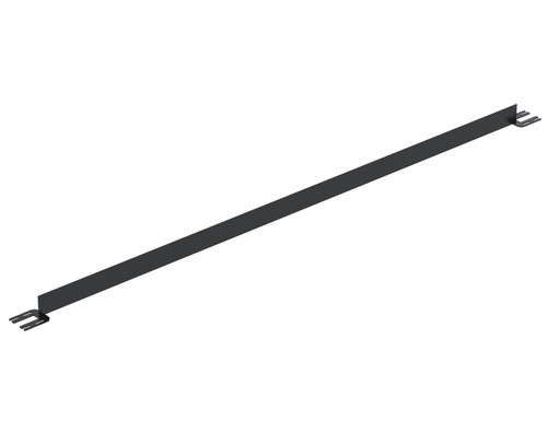 Vestil Steel Toe Board for Pipe Safety Railing - 10 Ft. Length - Black