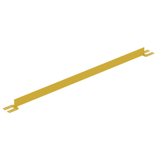 Vestil Steel Toe Board for Pipe Safety Railing - 7 Ft. Length - Yellow