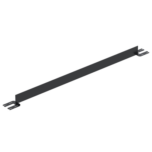 Vestil Steel Toe Board For Pipe Safety Railing - 6 Ft. Length - Black