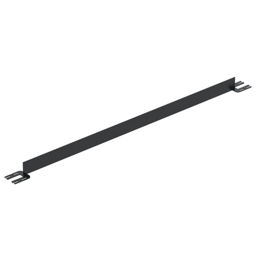 Vestil Steel Toe Board For Pipe Safety Railing - 7 Ft. Length - Black
