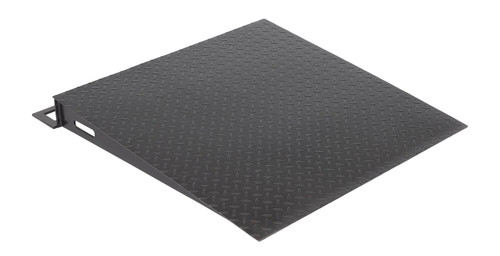 Vestil Steel Floor Scale Approach Ramp - 36 In. x 36 In. 2,000 lb - Black