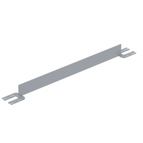 Vestil Steel Toe Board For Pipe Safety Railing - 4 Ft. Length - Silver