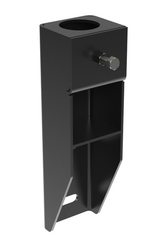 Vestil Steel Vertical Mount Handrail Socket - Black