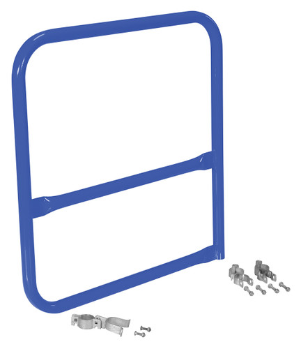 Vestil Steel Pipe Safety Railing Gate B-Shaped - 36 In. x 36 In. - Blue