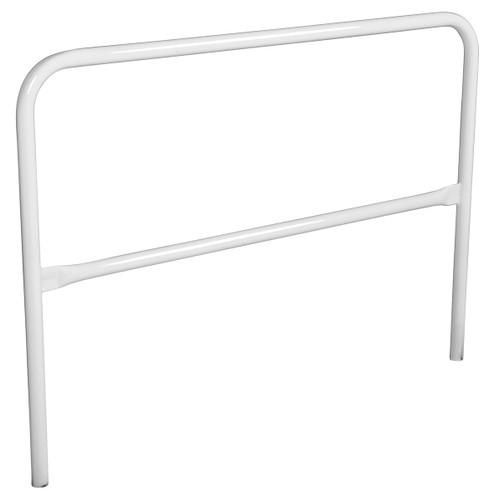 Vestil Steel Safety Railing - 5 Ft. Length - White