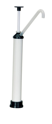 Vestil Polypropylene Drum Pump - 16 Ounces Per Stroke - White