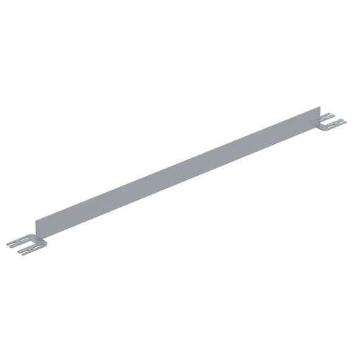 Vestil Steel Toe Board For Pipe Safety Railing - 6 Ft. Length - Silver