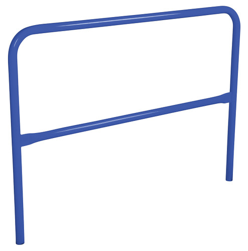 Vestil Steel Safety Railing - 5 Ft. Length - Blue